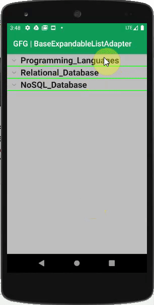 Android中的BaseExpandableListAdapter