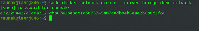 Docker Network Create子命令