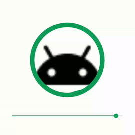 Android示例GIF中的圆形填充式加载器