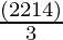 \frac{(22 × 14)}{3}