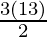 \frac{3±√(13)}{2}