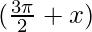 (\frac{3\pi}{2}+x)  