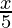 \frac{x}{5} 