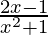 \frac{2x-1}{x^2+1}