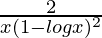 \frac{2}{x(1-logx)^2}