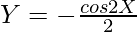 Y = - \frac{cos 2X}{2}