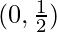 (0, \frac{1}{2}) 