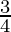 \frac{3π}{4}