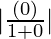 |\frac{(∞−0)}{1+ 0×∞}| 