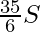 \frac{35}{6}∈S