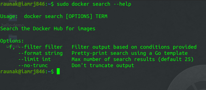 Docker搜索手册