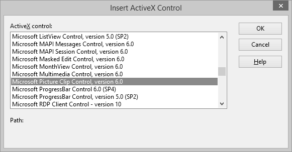 插入Activex控件