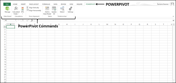 PowerPivot命令