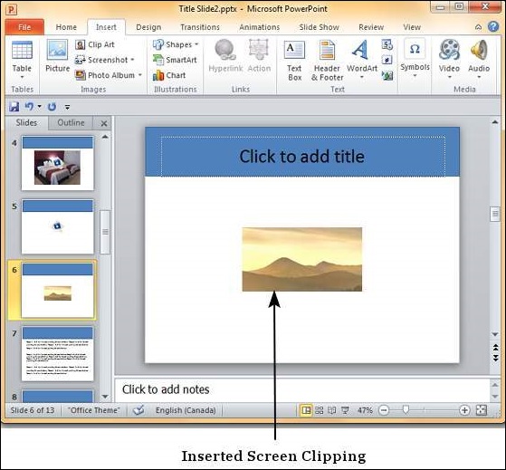 Microsoft PowerPoint 2010