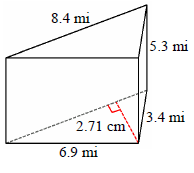 三角棱镜测验的表面积5