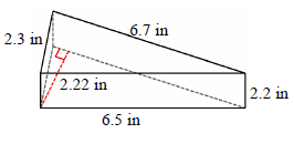 三角棱镜测验的表面积