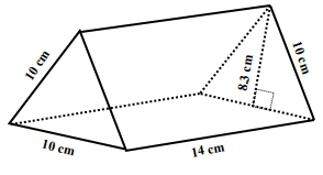 三角棱镜测验的表面积