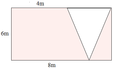 涉及矩形和三角形的区域Quiz4