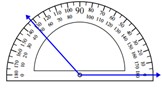用量角器测量角度1.3