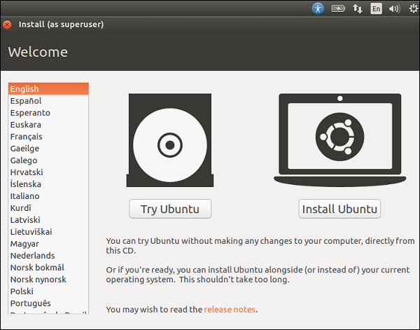安装Ubuntu