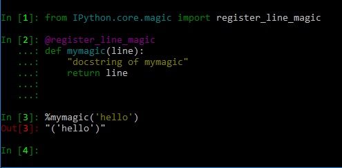 IPython自定义线魔术功能