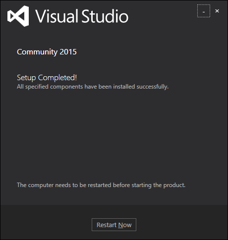 已安装Visual Studio