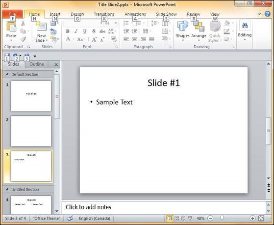 Microsoft PowerPoint 2010