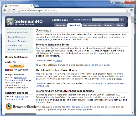 下载Selenium独立服务器