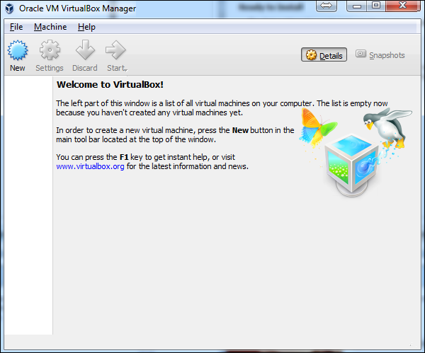 VirtualBox屏幕