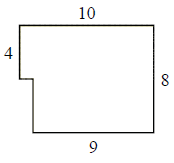 分段矩形图形Quiz10的周长