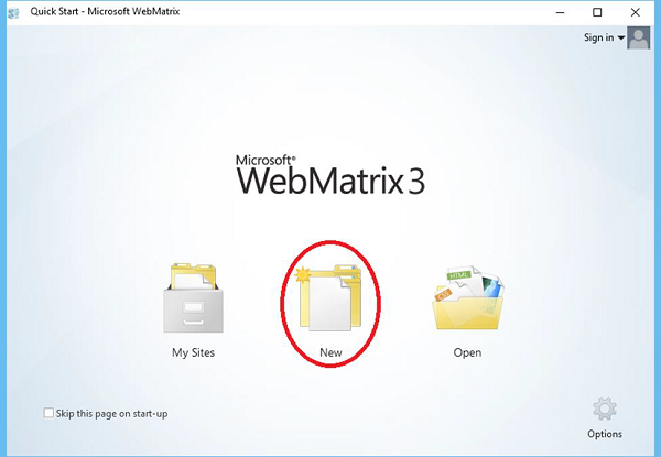 WebMatrix项目