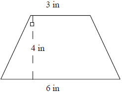 通过使用三角形和矩形Quiz3在网格上查找梯形的面积