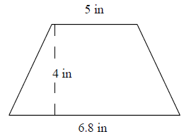 通过使用三角形和矩形Quiz6在网格上找到梯形的面积