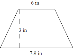 通过使用三角形和矩形Quiz7在网格上查找梯形的面积