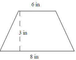 通过使用三角形和矩形在网格中查找梯形的面积Quiz8