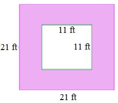 两个矩形之间的区域Quiz9