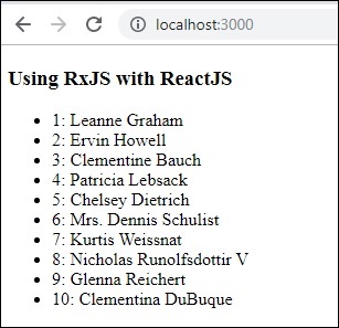 使用ReactJS的RxJ
