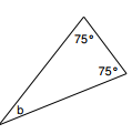 在给定两个角度的情况下找到三角形的角度测量在线测验7.8