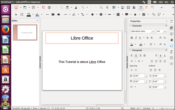 LibreOffice界面