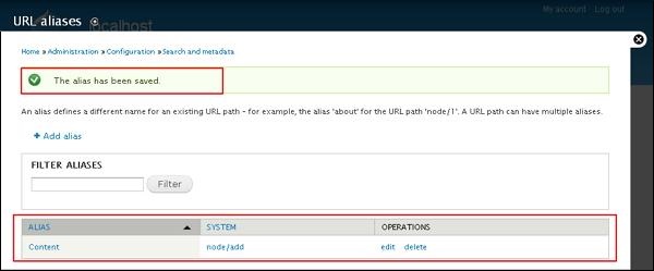 Drupal URL别名