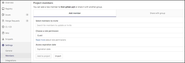 GitLab添加用户