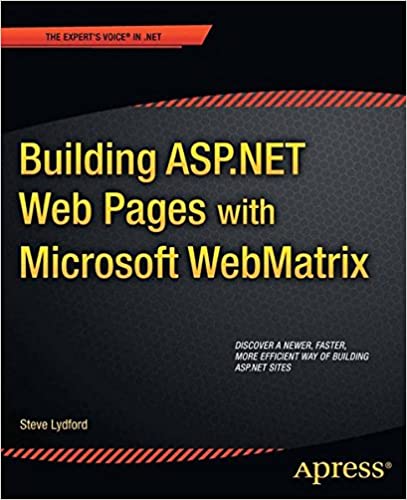 使用Microsoft WebMatrix构建ASP.NET网页(.Net中的专家之声)