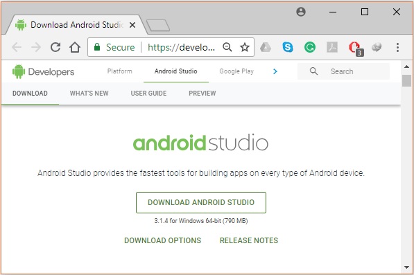 环境Android Studio