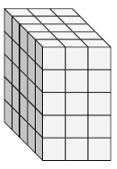 由单位立方体Quiz4制成的直角棱镜的表面积