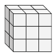 由单位立方体Quiz5制成的直角棱镜的表面积