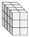 由单位立方体Quiz8制成的直角棱镜的表面积