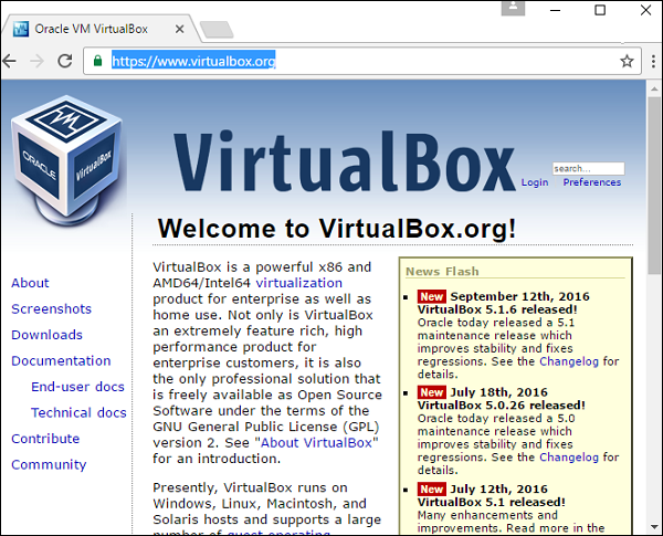 下载Oracle VirtualBox