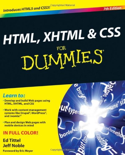 HTML，XHTML和CSS for Dummies