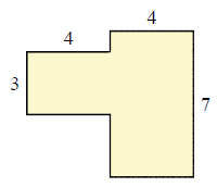 分段矩形图形Quiz1的面积