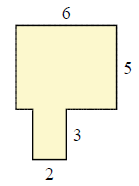 分段矩形图形Quiz3的面积
